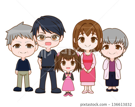 一個三代同堂的家庭，還有一個女孩 136613832