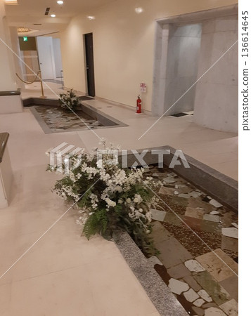 飯店內時尚的走廊 飯店內時尚的走廊 136614645