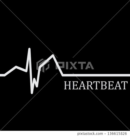 Heart beat monitor pulse line art vector icon, Ecg heartbeat. cardiology symbol. logo for cardiologist. Medical icon Heart beat monitor pulse line art vector icon, Ecg heartbeat. cardiology symbol. logo for cardiologist. Medical icon 136615826