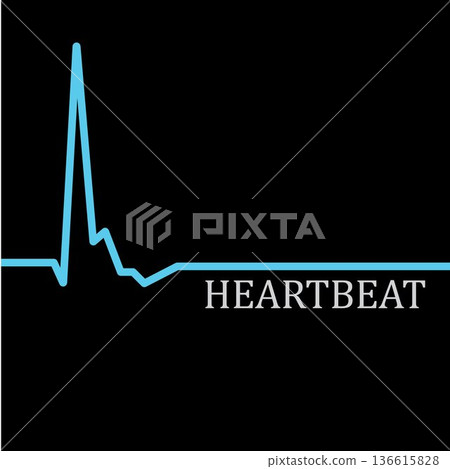 Heart beat monitor pulse line art vector icon, Ecg heartbeat. cardiology symbol. logo for cardiologist. Medical icon Heart beat monitor pulse line art vector icon, Ecg heartbeat. cardiology symbol. logo for cardiologist. Medical icon 136615828