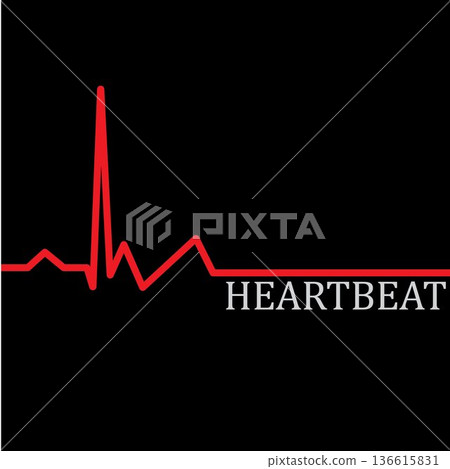 Heart beat monitor pulse line art vector icon, Ecg heartbeat. cardiology symbol. logo for cardiologist. Medical icon Heart beat monitor pulse line art vector icon, Ecg heartbeat. cardiology symbol. logo for cardiologist. Medical icon 136615831