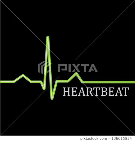 Heart beat monitor pulse line art vector icon, Ecg heartbeat. cardiology symbol. logo for cardiologist. Medical icon Heart beat monitor pulse line art vector icon, Ecg heartbeat. cardiology symbol. logo for cardiologist. Medical icon 136615834