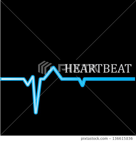 Heart beat monitor pulse line art vector icon, Ecg heartbeat. cardiology symbol. logo for cardiologist. Medical icon Heart beat monitor pulse line art vector icon, Ecg heartbeat. cardiology symbol. logo for cardiologist. Medical icon 136615836