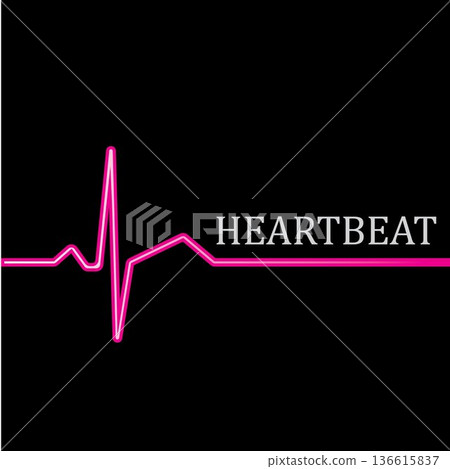 Heart beat monitor pulse line art vector icon, Ecg heartbeat. cardiology symbol. logo for cardiologist. Medical icon Heart beat monitor pulse line art vector icon, Ecg heartbeat. cardiology symbol. logo for cardiologist. Medical icon 136615837