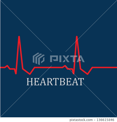 Heart beat monitor pulse line art vector icon, Ecg heartbeat. cardiology symbol. logo for cardiologist. Medical icon Heart beat monitor pulse line art vector icon, Ecg heartbeat. cardiology symbol. logo for cardiologist. Medical icon 136615846
