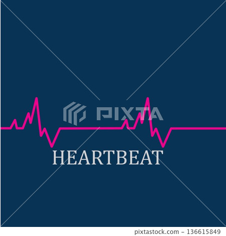 Heart beat monitor pulse line art vector icon, Ecg heartbeat. cardiology symbol. logo for cardiologist. Medical icon Heart beat monitor pulse line art vector icon, Ecg heartbeat. cardiology symbol. logo for cardiologist. Medical icon 136615849