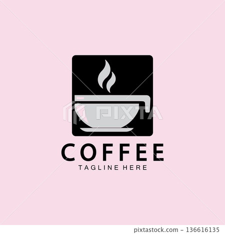 Coffee cup Logo Template vector icon illustration design Coffee cup Logo Template vector icon illustration design 136616135