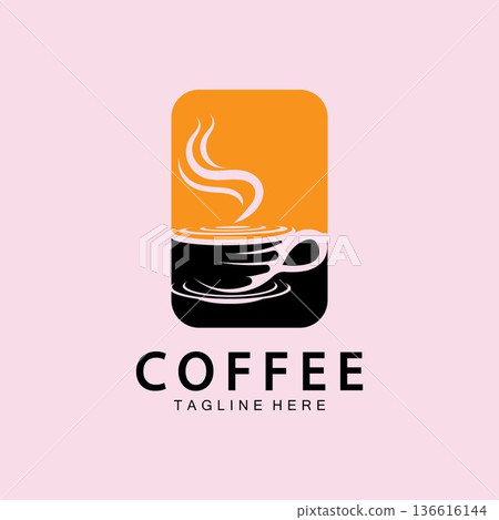 Coffee cup Logo Template vector icon illustration design Coffee cup Logo Template vector icon illustration design 136616144
