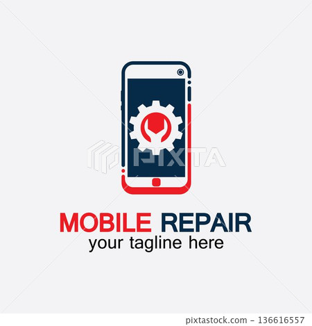 Mobile Phone Repair Logo.phone service logo, Rhone Repair, simple, concept, logo template - Vector Mobile Phone Repair Logo.phone service logo, Rhone Repair, simple, concept, logo template - Vector 136616557