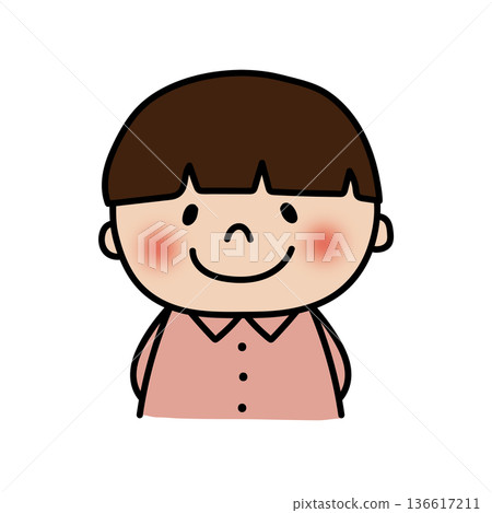 一個安靜的短髮男孩 一個安靜的短髮男孩 136617211