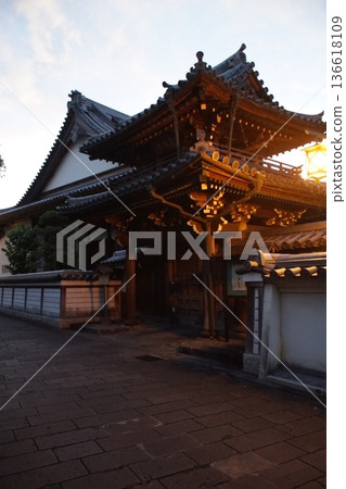 Usuki townscape at dusk Ryugenji Temple 136618109