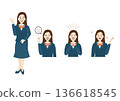 身著制服的女銀行職員插圖 136618545
