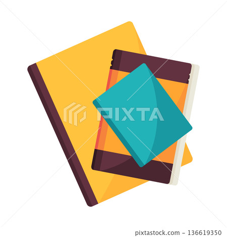 Vector books icon. Learning or education concept. Hand drawn educational symbol for book lovers. Reading, learn and receive education through books. Read more books 136619350