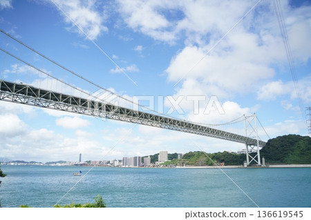 關門橋藍天 136619545