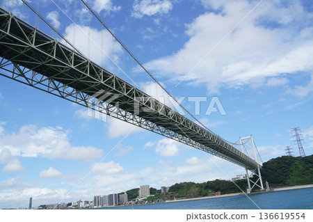 Kanmon Bridge Blue Sky Kanmon Bridge Blue Sky 136619554