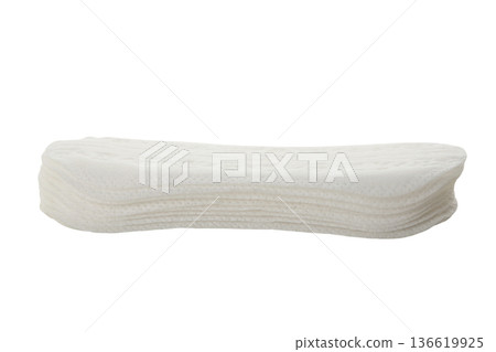Menstrual pads stacked together for menstrual care, isolated, PNG Menstrual pads stacked together for menstrual care, isolated, PNG 136619925