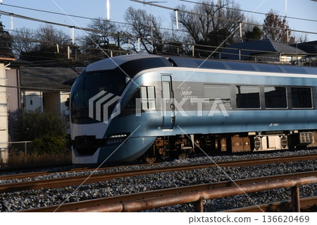 Scenery of the Tokaido Line and Yokosuka Line running 136620469