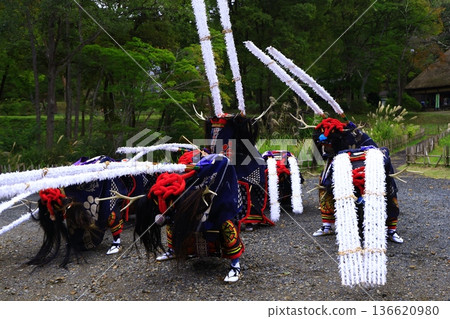 Iwate Prefecture Folk Performing Arts Performance Deer Dance 136620980
