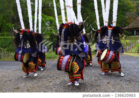 Iwate Prefecture Folk Performing Arts Performance Deer Dance Iwate Prefecture Folk Performing Arts Performance Deer Dance 136620983