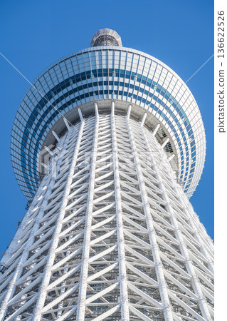 "Tokyo" Blue sky and Tokyo Skytree, Sumida Ward "Tokyo" Blue sky and Tokyo Skytree, Sumida Ward 136622526
