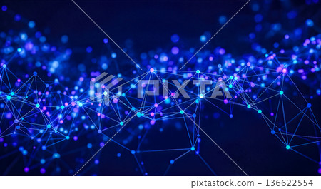 Abstract blue digital network connection lines and dots background concept big data technology communication internet cyber security blockchain Abstract blue digital network connection lines and dots background concept big data technology communication internet cyber security blockchain 136622554