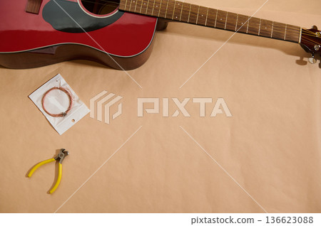 Guitar Maintenance And String Replacement Kit With Pliers And Spare Strings Guitar Maintenance And String Replacement Kit With Pliers And Spare Strings 136623088