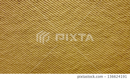 golden beige twill weave fabric macro texture diagonal pattern seamless background for design wallpaper or apparel illustration 136624191