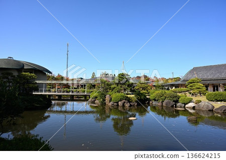 Autumn scenery of the Chinese garden at Tenjuen (Niigata City, Niigata Prefecture) Autumn scenery of the Chinese garden at Tenjuen (Niigata City, Niigata Prefecture) 136624215