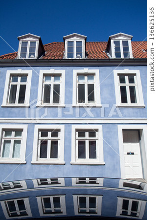 Wall detail of houses in Helsingoer in spring 2015 Wall detail of houses in Helsingoer in spring 2015 136625136