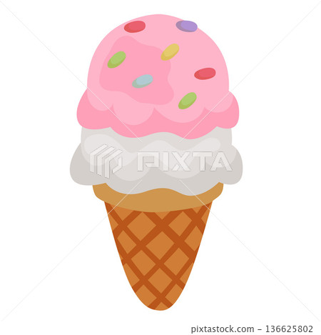 ice cream sweet dessert flat style ice cream sweet dessert flat style 136625802