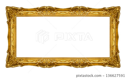 antique golden frame 136627591