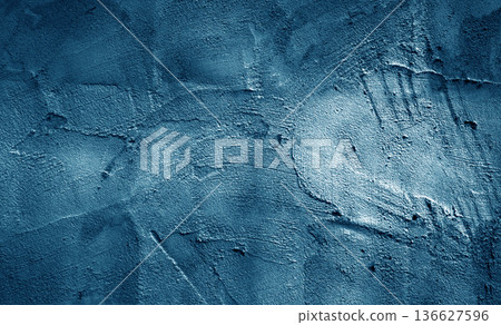 Grunge Decorative Navy Blue Dark Wall Background Texture 136627596