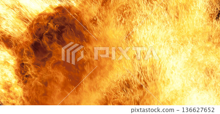 Burning fire flame background Burning fire flame background 136627652
