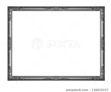 Black Old picture frame Black Old picture frame 136628357