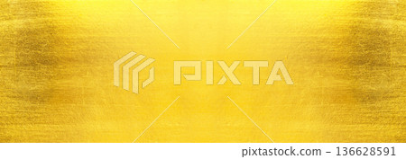Shiny yellow leaf gold foil 136628591