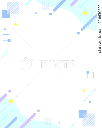 Light blue refreshing geometric frame Light blue refreshing geometric frame 136630295