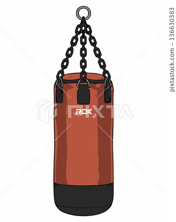 Hanging Boxing Punching Bag Vector Illustration Hanging Boxing Punching Bag Vector Illustration 136630383