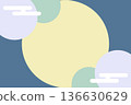 Abstract design like the moon and clouds 136630629