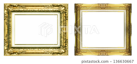 gold Picture frame gold Picture frame 136630667