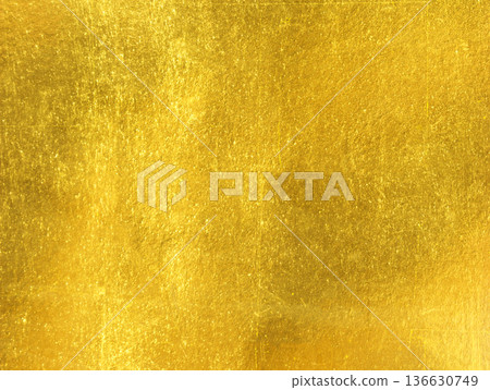 Shiny yellow leaf gold foil texture 136630749
