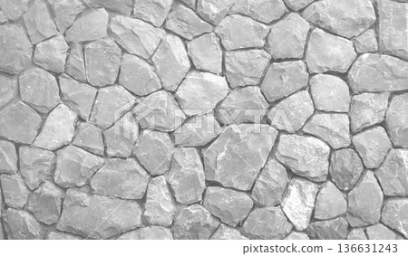 The walls are decorated with stone. The walls are decorated with stone. 136631243