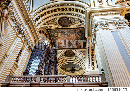 Interior of Cathedral Basilica of Our Lady of the Pilar, Zaragoz 136631455