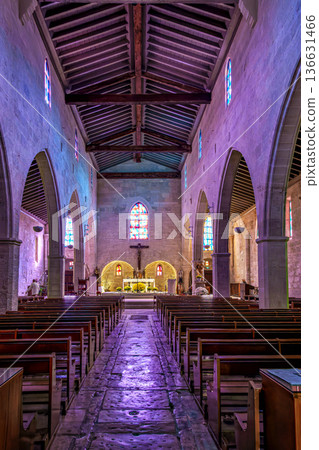 Interior of the Notre Dame des Sablons church in Aigues-Mortes, Interior of the Notre Dame des Sablons church in Aigues-Mortes, 136631466