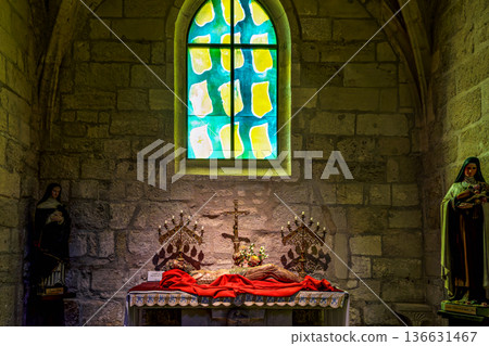 Interior of the Notre Dame des Sablons church in Aigues-Mortes, Interior of the Notre Dame des Sablons church in Aigues-Mortes, 136631467