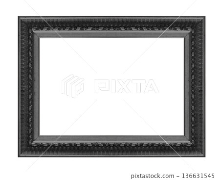 Black Old wooden frame Black Old wooden frame 136631545
