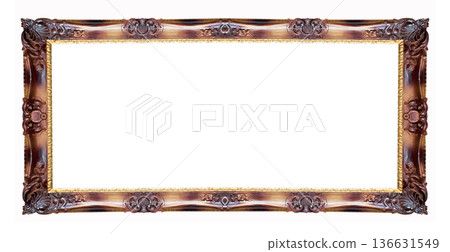 Gold Picture Frame Gold Picture Frame 136631549