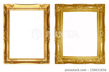 golden picture frame 136631656