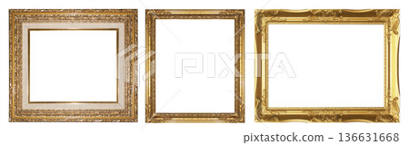 golden picture frame 136631668