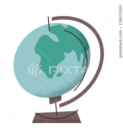 Desktop Earth globe sticker design Desktop Earth globe sticker design 136631691