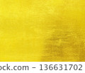 Shiny yellow leaf gold foil texture 136631702